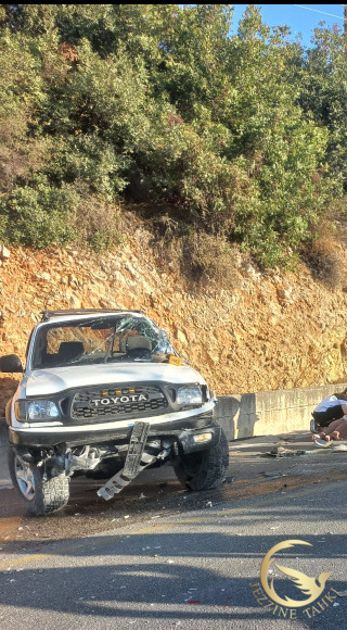 سقوط جريحة في حادث سير قرب الكنيسة في الجرمق قضاء جزين