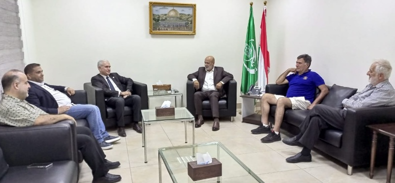 بسام حمود يستقبل بسام رومانوس