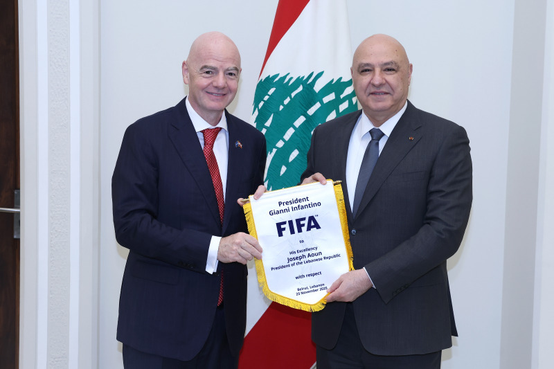 إنفانتينو يحصل على الجنسية اللبنانية ويؤكد دعمه لتطوير كرة القدم في لبنان