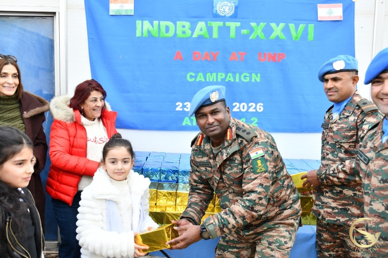 كتيبة المشاة الهندية (INDBATT) تنظّم يوماً خاصاً للأطفال في مقر قيادتها في مركز الأمم المتحدة