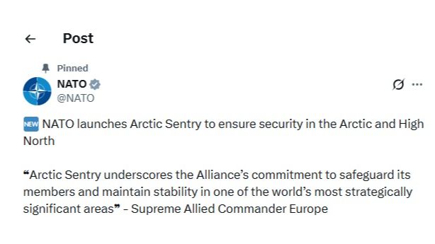الناتو يطلق عملية دفاعية لتعزيز حضوره في المنطقة القطبية الشمالية