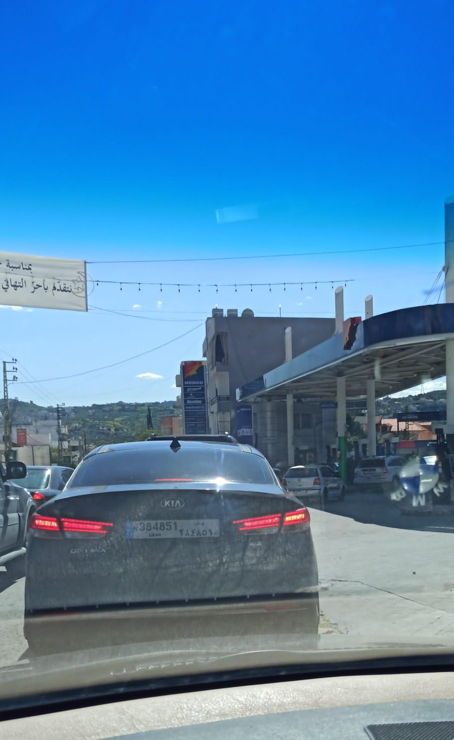 بدء طوابير المحروقات في عين الدلب