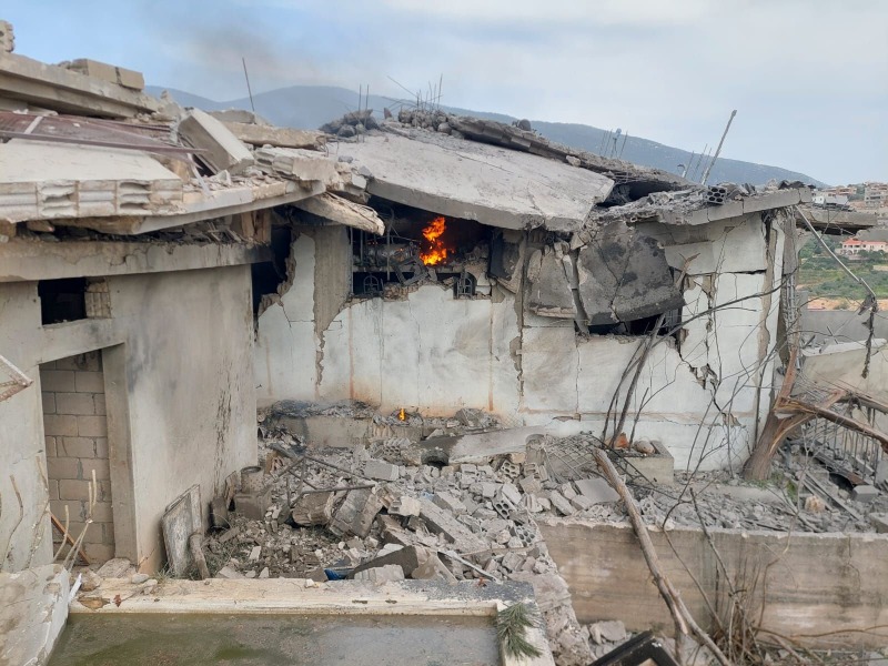 (بالصور)- الغارة على عربصاليم