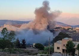 غارة عنيفة على الغازية