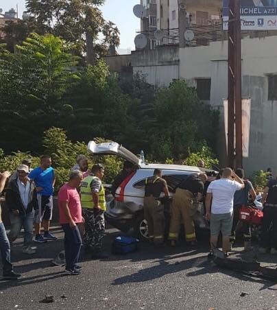 7 جرحى في حادث سير على المسلك الغربي لأوتوستراد جونية