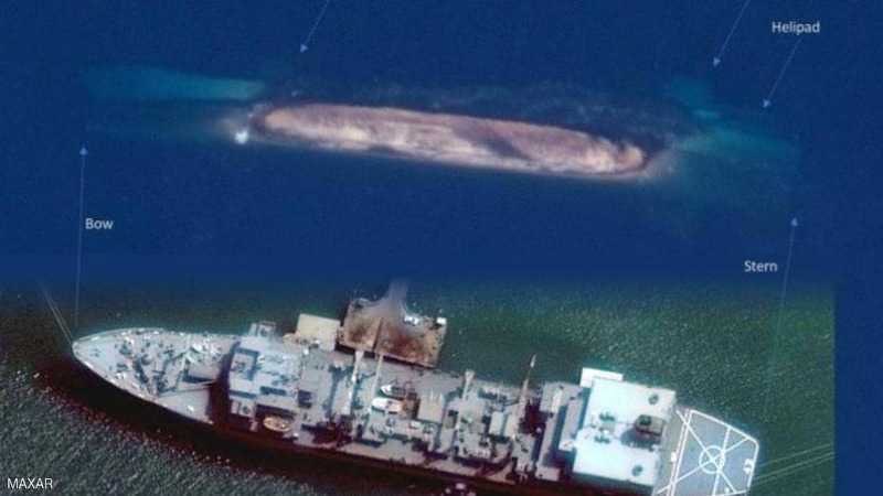 أكبر سفن إيران الحربية غرقت