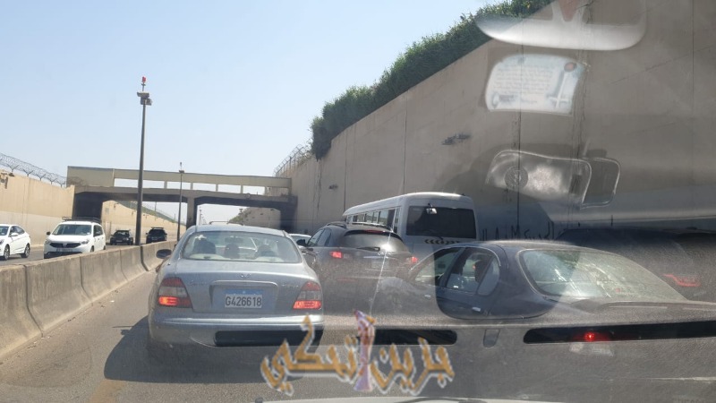 جزين تحكي: زحمة سير خانقة في أنفاق المطار من خلدة باتجاه بيروت