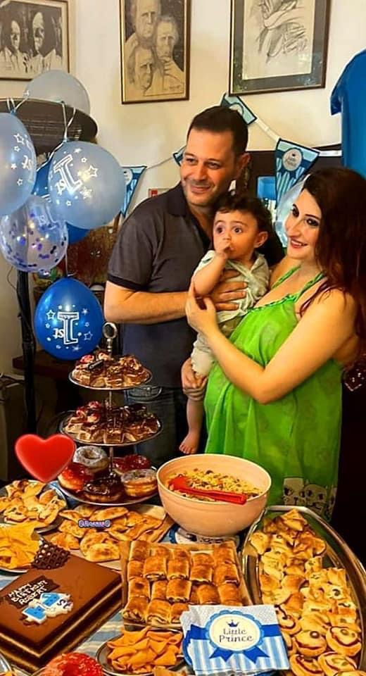ميشال غانم و عيد ميلاد ابنه..