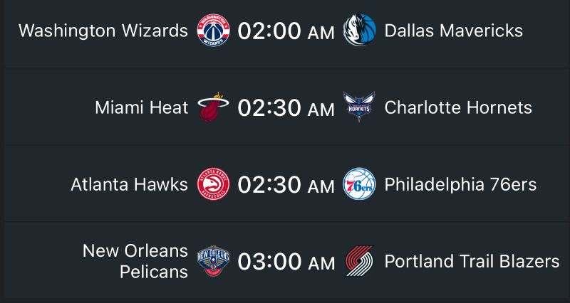 NBA Games Tonight