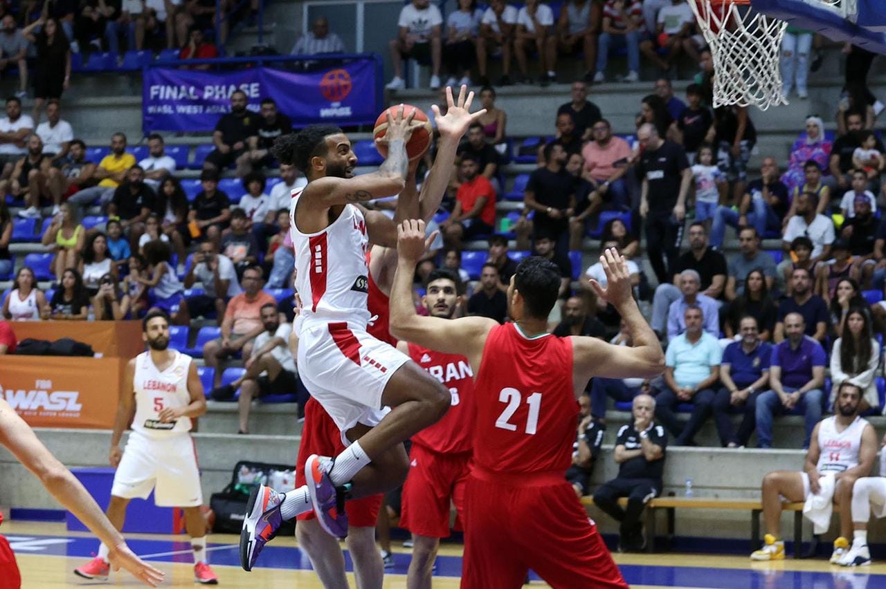 لبنان جدد فوزه على ايران وديا تحضيرا لبطولة العالم لكرة السلة