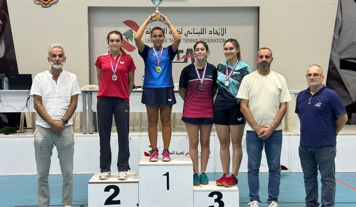 ماريانا سهاكيان بطلة لبنان في كرة الطاولة للمرة ال13