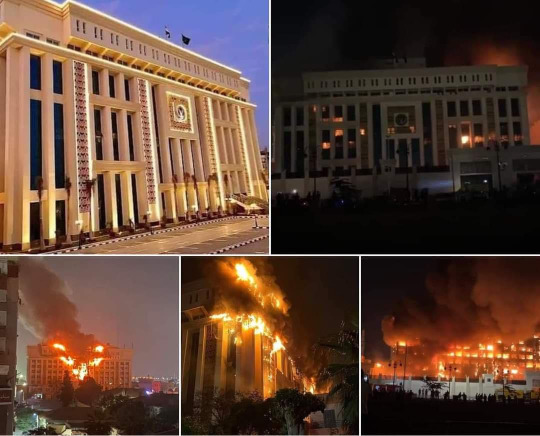 أكثر من 25 مصابًا في حريق مديرية الأمن في الإسماعيلية-مصر