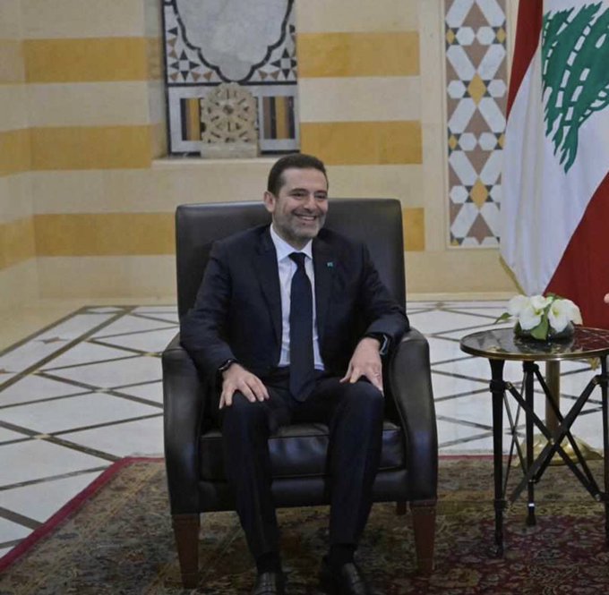 الحريري يلتقي السفير المصري في لبنان
