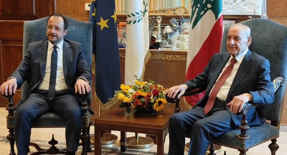 بري يلتقي رئيس قبرص بحضور مولوي