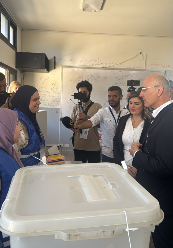 وزير الداخلية بمراكز اقتراع كفركلا والعديسة