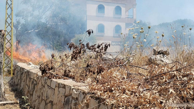 لا استهداف في قبريخا بل حريق