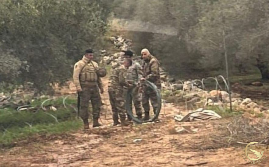 الجيش اللبناني وبعد رفعه ساترا ترابيًا في وسط المسلك الذي يسلكه الجيش الاسرائيلي  من 