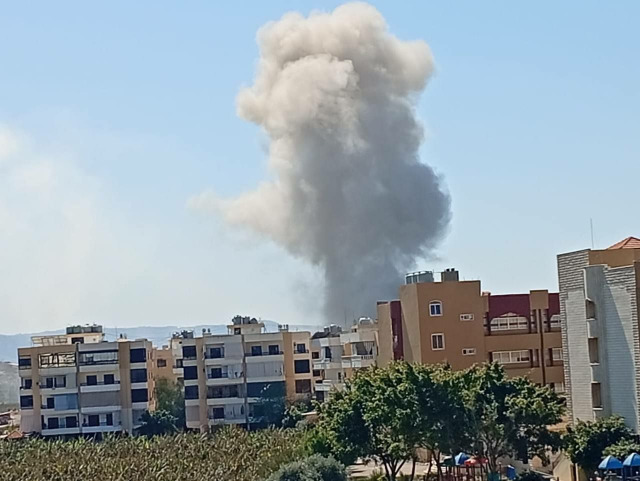 استهداف المبنى المهدد في العباسية