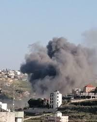 غارة عنيفة على بلدة زبدين