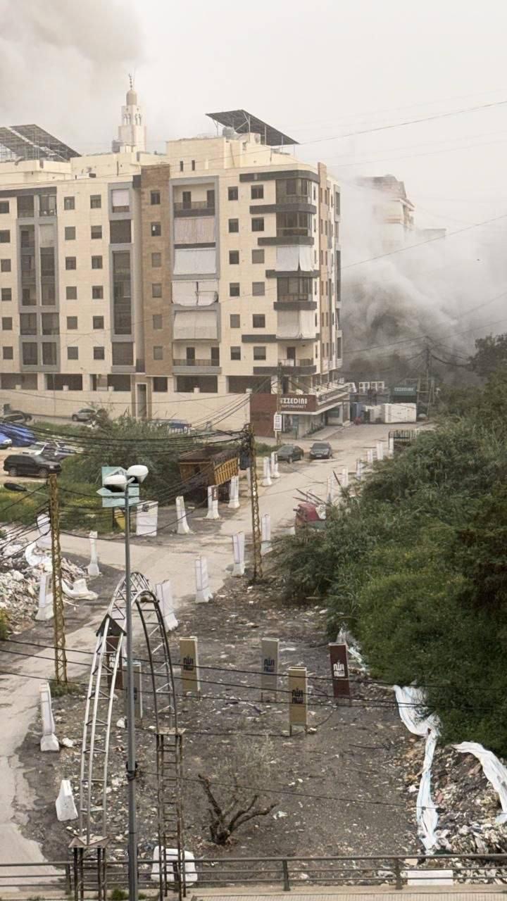 غارتان على الضاحية حتى الان