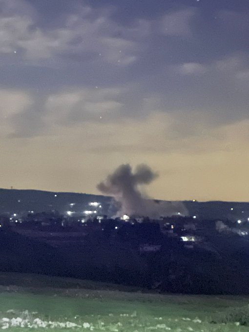 غارة اسرائيلية على سحمر في البقاع الغربي