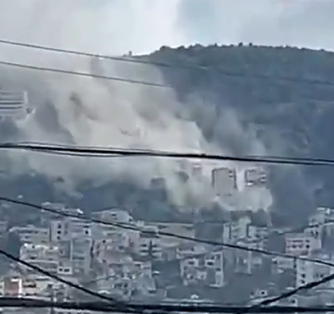 غارة إسرائيلية تستهدف منطقة القماطية في قضاء عاليه