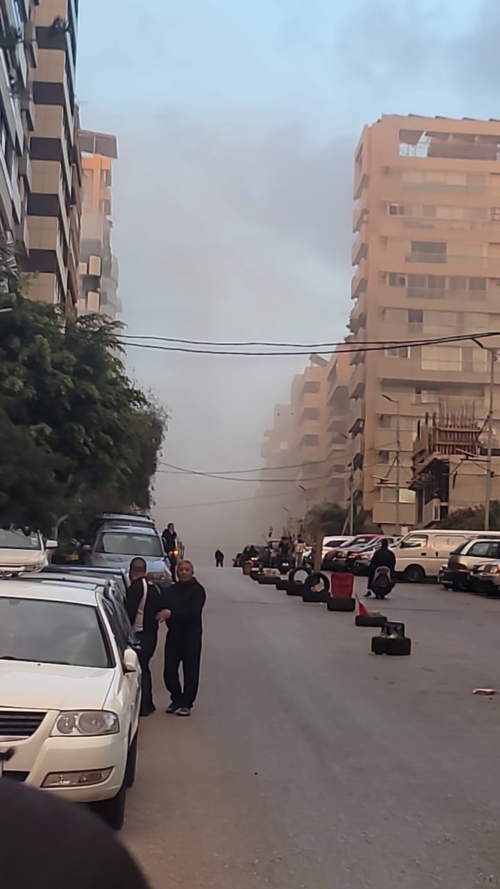 غارة على منطقة تلة الخياط في بيروت