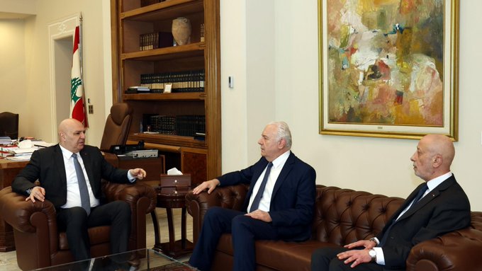 الرئيس جوزاف عون عرض مع رئيس مجلس القضاء الاعلى القاضي سهيل عبود مسار العمل القضائي في ظل الظروف الراهنة