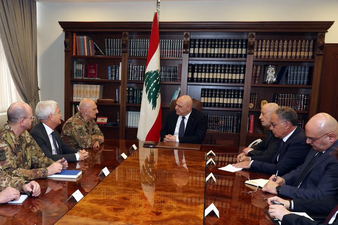 عون: الاستقرار لن يعود إلى الجنوب إذا استمرت اسرائيل باحتلال أراض فيه والحل الوحيد يكمن في...