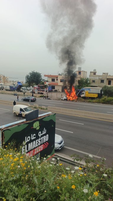 السيارة المستهدفة على الجية