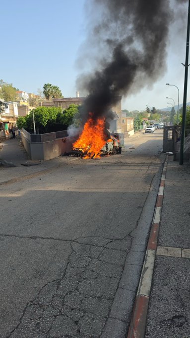 هيئة البث الإسرائيلية: اصابة مباشرة لسيارة في كريات شمونة