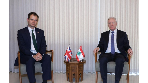 رجي استقبل فالكونر: لبنان يعول على المفاوضات والحل الدبلوماسي خيارنا الوحيد