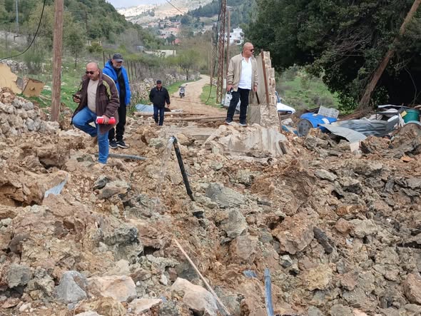 جولة لمياه لبنان الجنوبي على كفرحونة والقطراني وعرمتى والريحان وسجد والعيشية لتفقد الأضرار