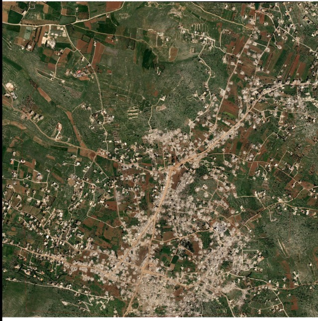 عيترون بصورة من القمر الصناعي