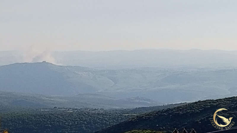 القصف المدفعي على يحمر الشقيف كما أفادنا مراسل جزين تحكي جوني كيوان