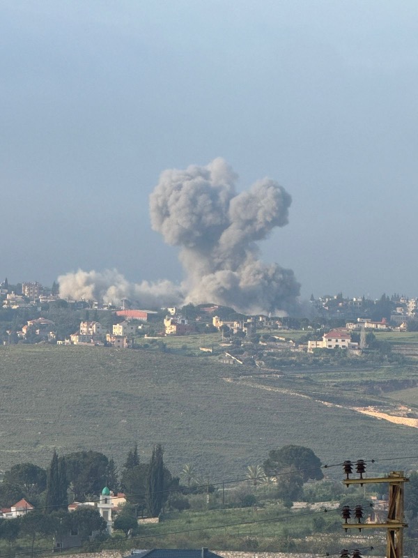 ٣ غارات على زوطر الشرقية منذ السادسة صباحا