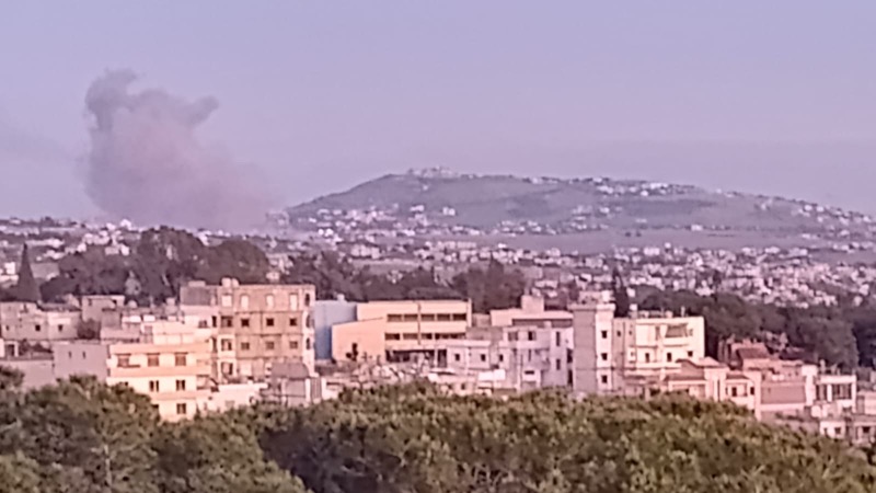 غارة عنيفة على كفرتبنيت