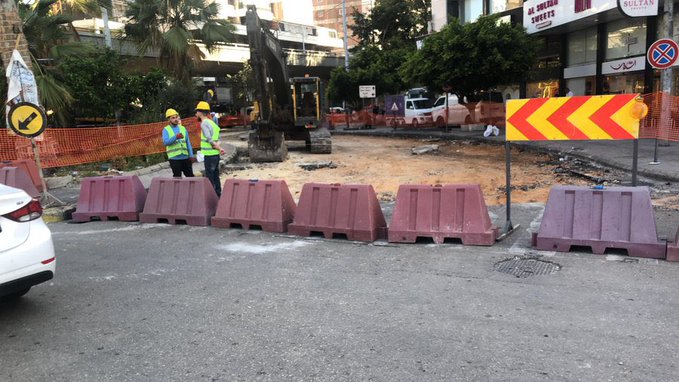 التحكم المروري: لسلوك طريق البربير - بشارة الخوري او اوتوستراد شارل الحلو باتجاه الصيفي تفاديًا للازدحام المروري على طريق كورنيش المزرعة بسبب اعمال تزفيت