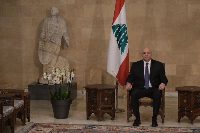 عون: الانسحاب الإسرائيلي الكامل مطلباً وطنياً ثابتاً لا تنازل عنه تعمل الدولة اللبنانية على تحقيقه من خلال خيار التفاوض الذي لن يكون تنازلا ولا استسلاماً