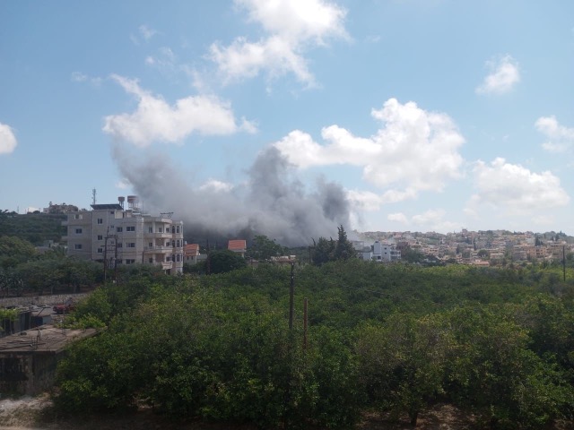 غارات على كفرتبنيت وحاروف ويحمر والمنصوري والغندورية وفرون والخرايب