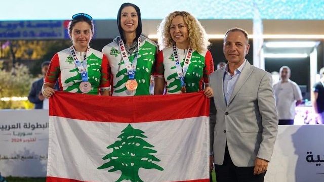 دراجات العرب: ميدالية برونزية خامسة للبنان