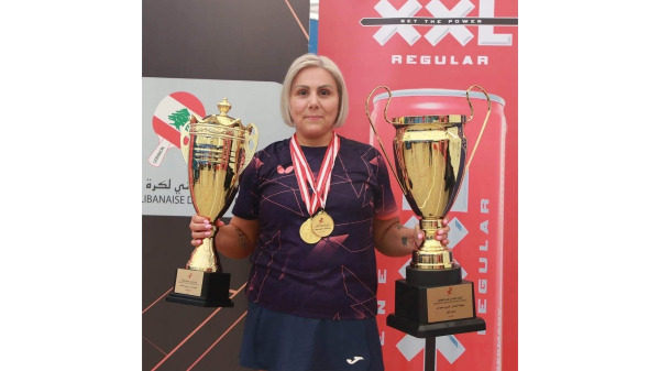 ماريانا سهاكيان بطلة لبنان في كرة الطاولة للمرة 13